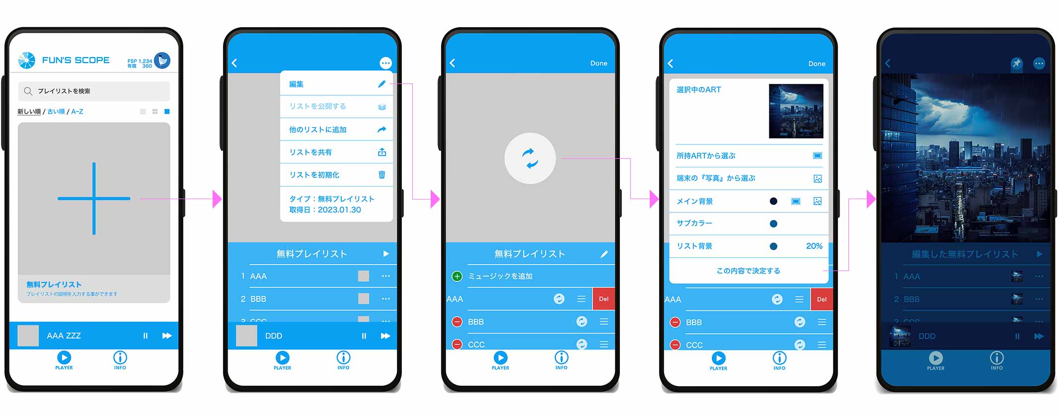 無料プレイリスト イメージ